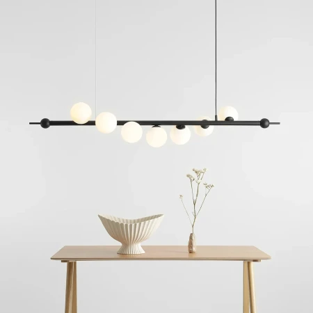 Lampa wisząca designerska WAVE 7 BLACK 1115T1 - Aldex